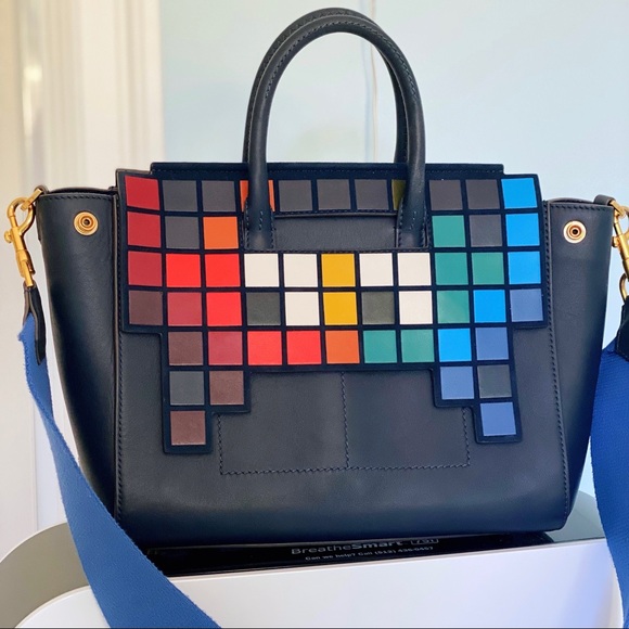 ANYA HINDMARCH Pixel Detail Space Invaders Handbag - Picture 9 of 9